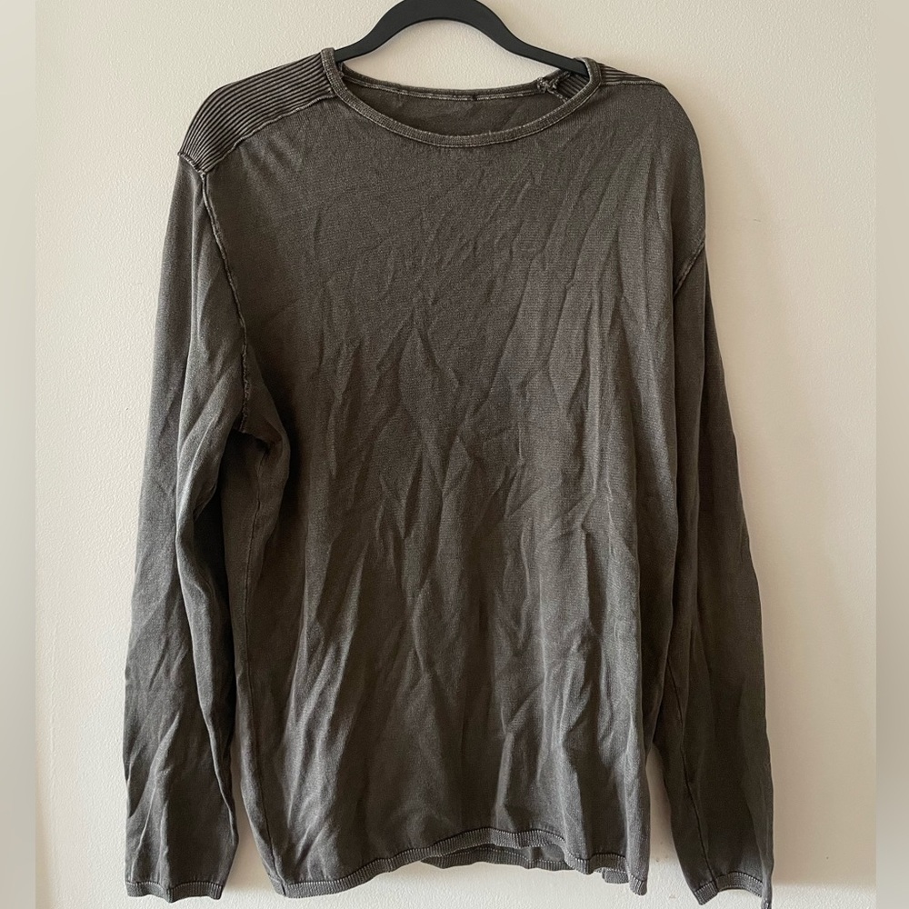 John Varvatos Slub Crewneck Sweater